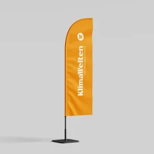 Beachflag Hochformat KlimaWelten