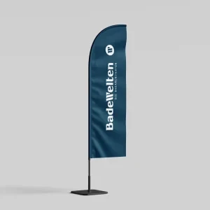 Beachflag Hochformat BadeWelten