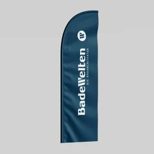 Beachflag Hochformat BadeWelten (nur Fahne)