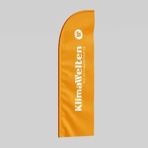Beachflag Hochformat KlimaWelten (nur Fahne)